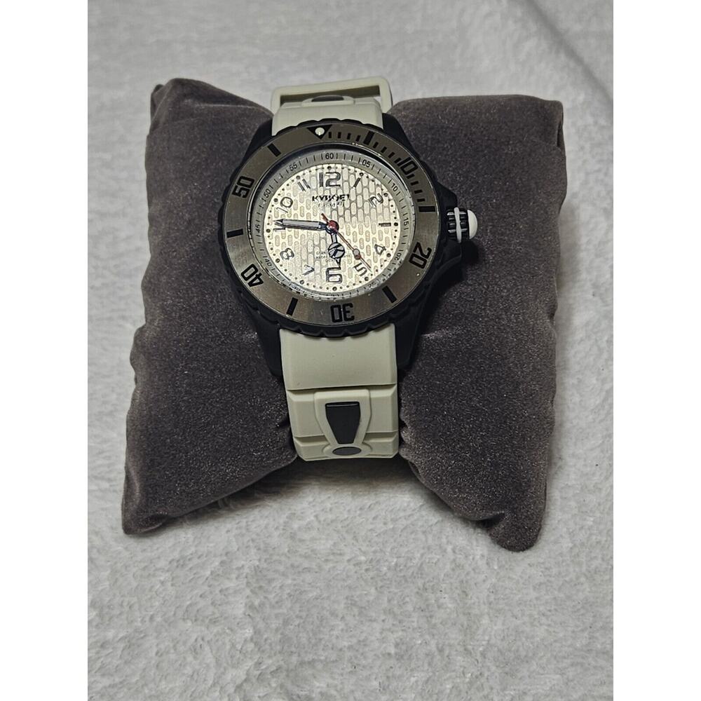 Kyboe Silicone Original Giant 40 Stainless Steel Watch Wristwatch Off White/gray